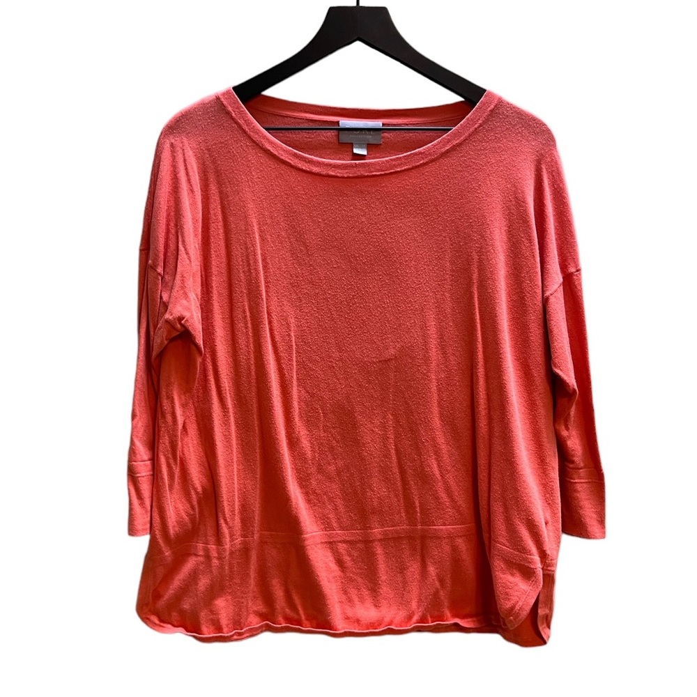 Pure cotton/silk blend coral sweater size 8/10